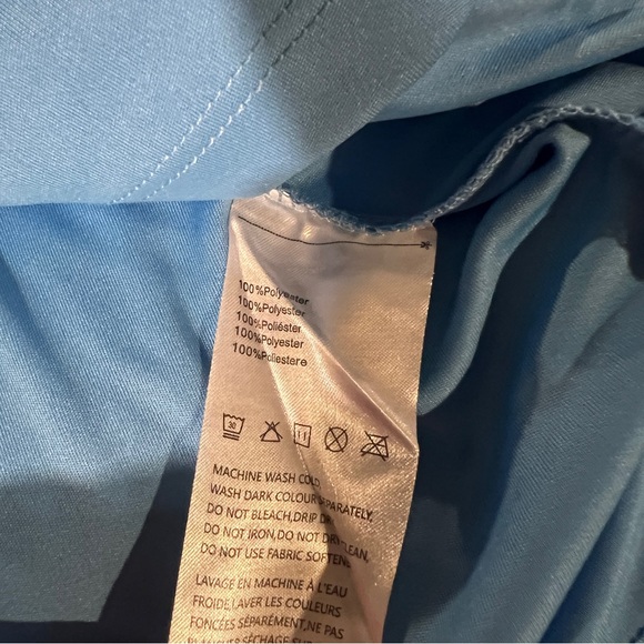 NWOT Baleaf men’s MED UV 50+ long sleeve polo (baby blue) - Picture 5 of 5